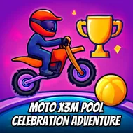 Moto X3M Pool Celebration Adventure - Party Mode game